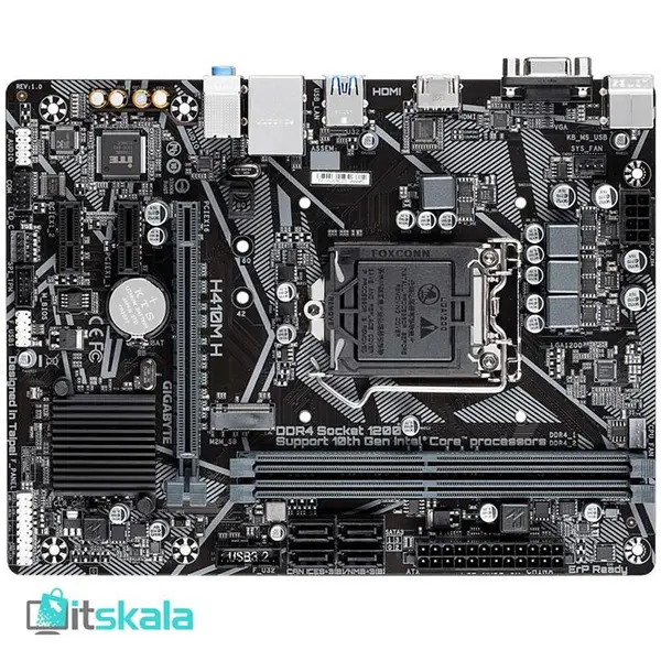 مادربرد گیگابایت مدل H410M H rev. 1.0 Motherboard: Gigabyte H410M H - 2