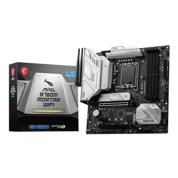 مادربرد ام اس آی مدل MAG B760M MORTAR MAX WIFI سوکت 1700 MSI MAG B760M MORTAR MAX WIFI 1700 Motherboard - 5