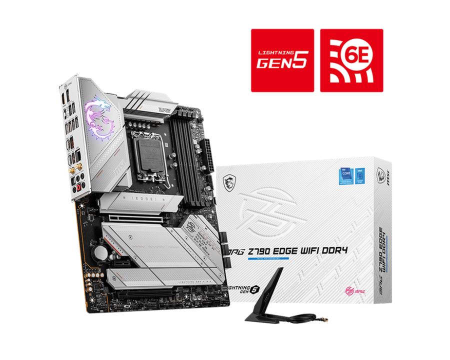 Msi MPG Z790 EDGE WIFI DDR4 LGA 1700 13th Gen ATX Motherboard