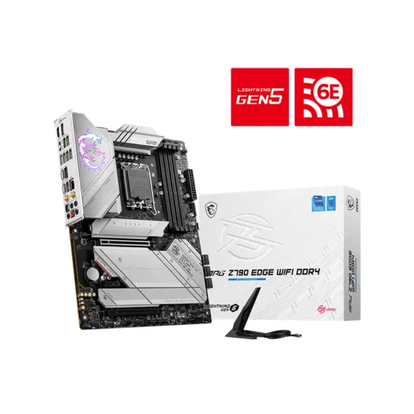 مادربرد ام اس آی مدل MPG Z790 EDGE WIFI DDR4 سوکت 1700 Msi MPG Z790 EDGE WIFI DDR4 LGA 1700 13th Gen ATX Motherboard