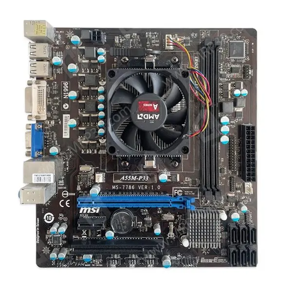 باندل مادربرد MSI A55M-P33 و پردازنده AMD A4 3400 با Fan AMD