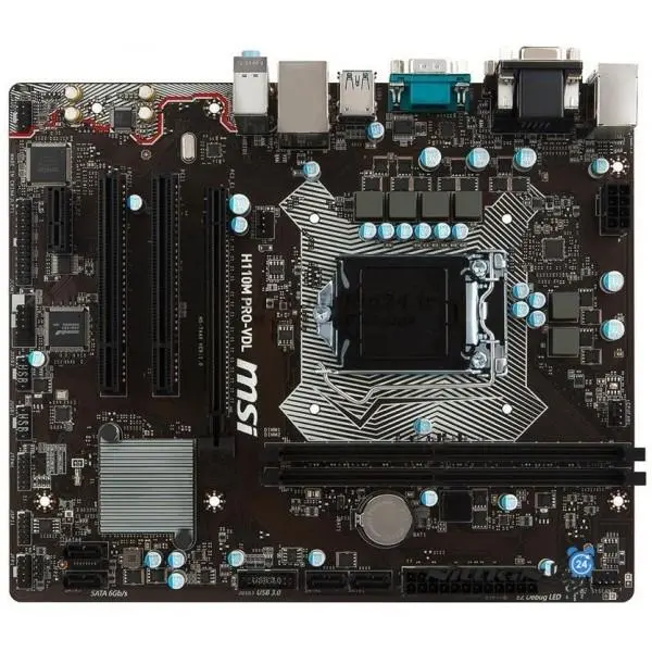 مادربورد ام اس آی MSI Motherboard H110M PRO-VDL LGA 1151 Msi H110M PRO VDL LGA 1151 Motherboard - 3