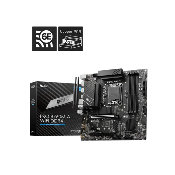 MSI PRO B760M-A WIFI DDR4 1700 Motherboard