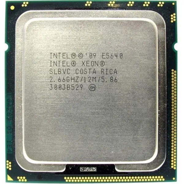 سی پی یو اینتل مدل زئون Xeon E۵۶۴۰ با فرکانس ۲.۶۶ گیگاهرتز Intel Xeon E5640 2.66GHz LGA1366 CPU - 4