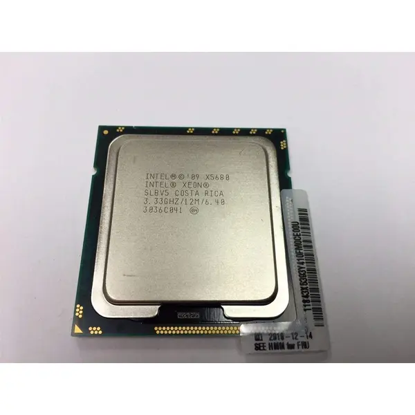 پردازنده سرور اینتل Xeon X5680 GENUINE INTEL XEON SLBV5 X5680 3.33GHz 12MB 6.4GT/S LGA1366 Hex Core Processor Certified Refurbished - 5