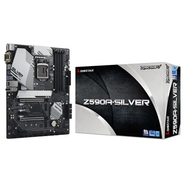 مادربرد بایوستار مدل Z590A-SILVER سوکت 1200 Biostar Z590A-SILVER 1200 Motherboard