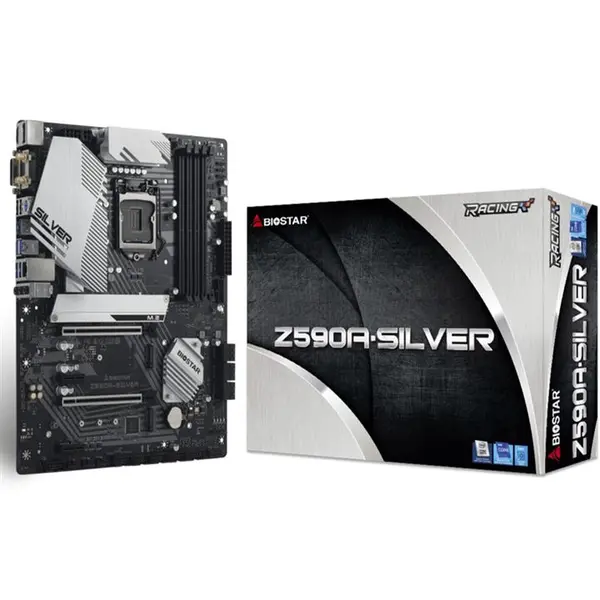 مادربرد بایوستار مدل Z590A-SILVER سوکت 1200 Biostar Z590A-SILVER 1200 Motherboard