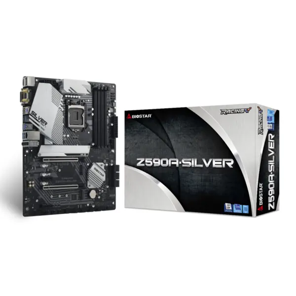 مادربرد بایوستار مدل Z590A-SILVER سوکت 1200 Biostar Z590A-SILVER 1200 Motherboard