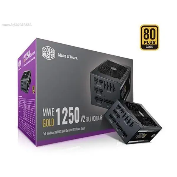 پاور 1250 وات کولر مستر MWE GOLD 1250 V2 Gold Full Modular Cooler Master MWE GOLD 1250 -V2 Gold Full Modular Power Supply