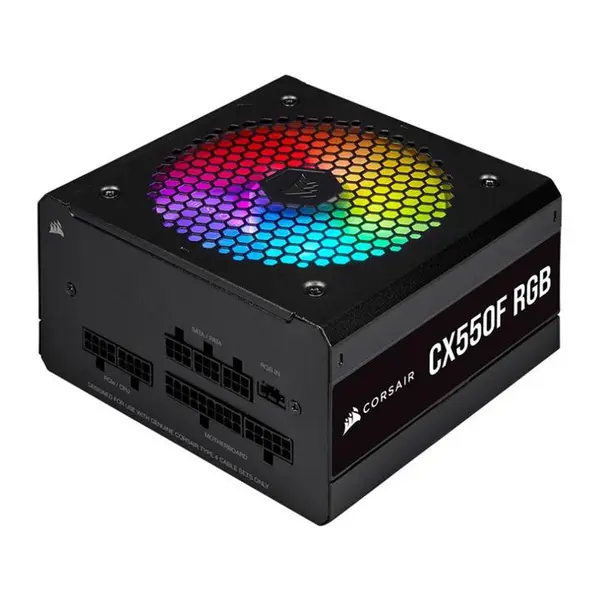 پاور 550 وات کورسیر CX550F RGB Black Bronze Fully Modular Corsair CX550F RGB 550W 80PLUS Power Supply - 3