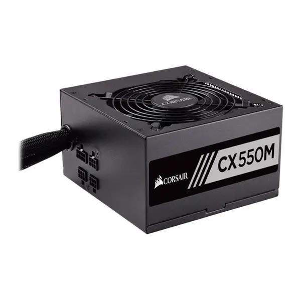 پاور 550 وات کورسیر CX550M Bronze Semi Modular Corsair CX550M 550W Semi Modular Power Supply - 3