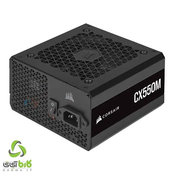 پاور 550 وات کورسیر CX550M Bronze Semi Modular Corsair CX550M 550W Semi Modular Power Supply