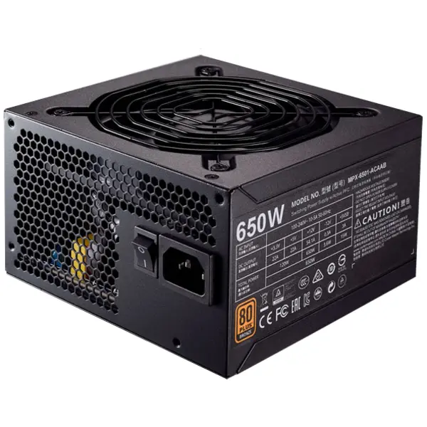 پاور کولرمستر مدل ام دبلیو ای برنز با توان 650 وات Cooler Master MWE 650W Bronze PSU