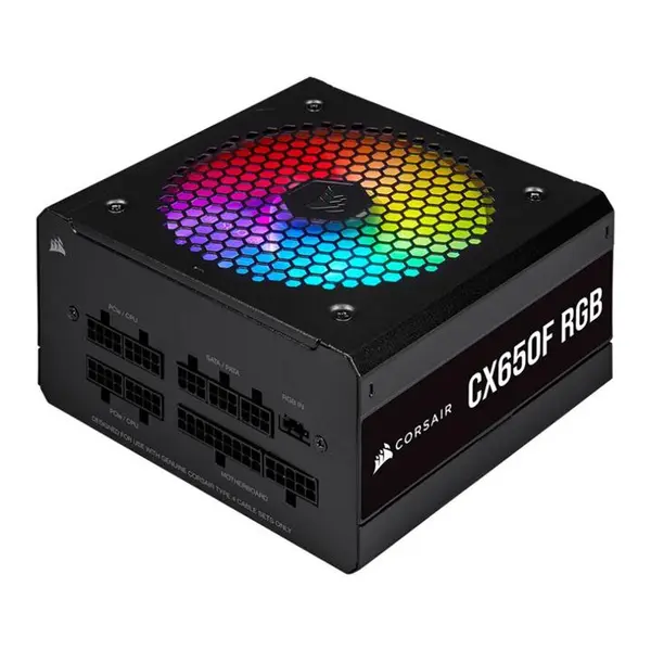 پاور 650 وات Corsair مدل CX-F Series CX650F RGB Corsair CX650F RGB Bronze Fully Modular Power Supply