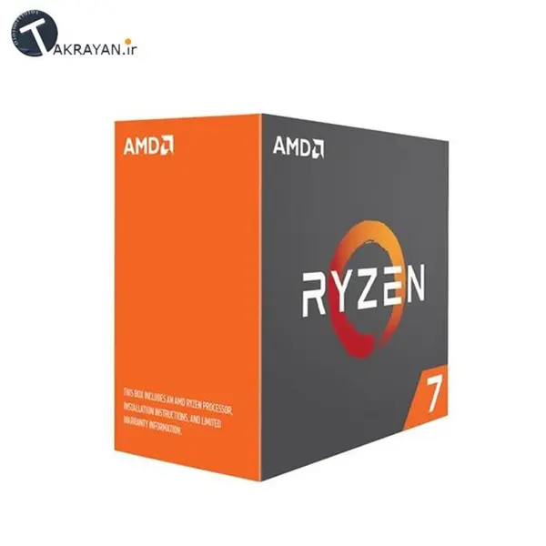 سی پی یو ای ام دی مدل رایزن7 1800 ایکس با سوکت AM4 و فرکانس 3.6 گیگاهرتز AMD RYZEN 7 1800X APU - 3