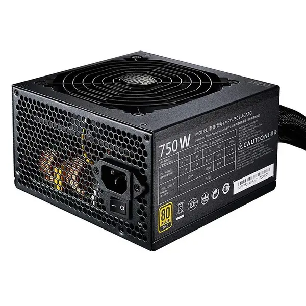 پاور کولر مستر مدل ام دبلیو ای گلد با توان 750 وات Cooler Master MWE Gold 750W Full Modular Power Supply