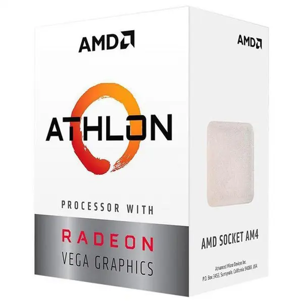 سی پی یو ای ام دی مدل Athlon 200GE با فرکانس 3.2 گیگاهرتز Athlon 200GE 3.2GHz AM4 Desktop CPU with Radeon Vega 3 Graphics - 3