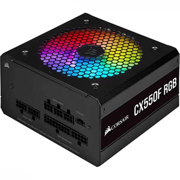 پاور کورس ایر مدل Corsair CX 550w RGB Bronze