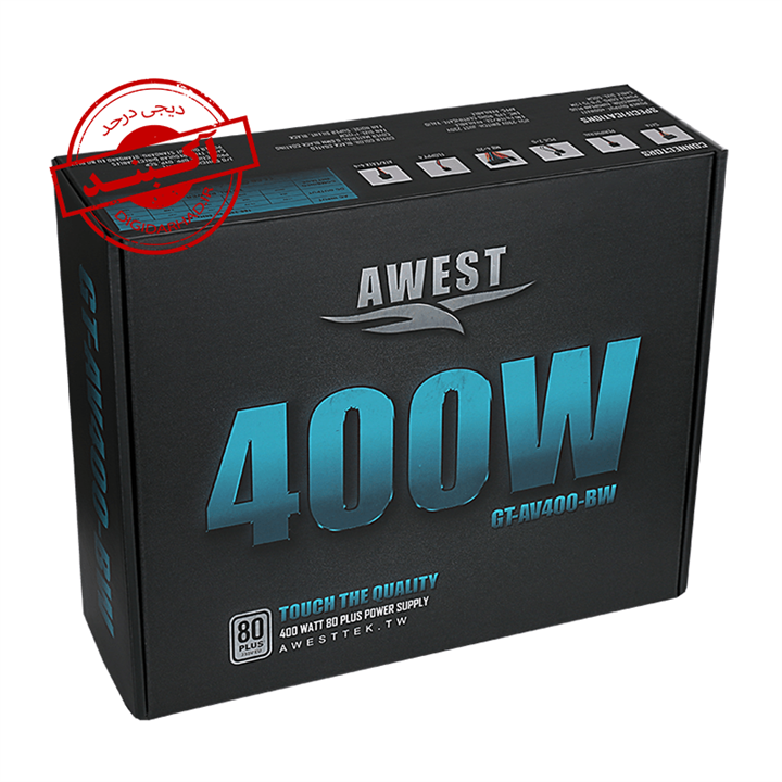 پاور POWER AWEST GT-AV400-BW در حد نو
