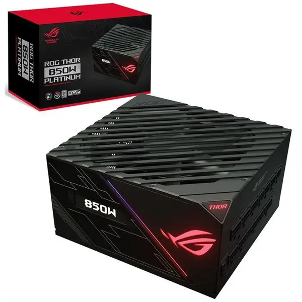 منبع تغذیه ماژولار ایسوس مدل ROG-THOR-850P ASUS ROG-THOR-850P 80PLUS Platinum Modular Power Supply