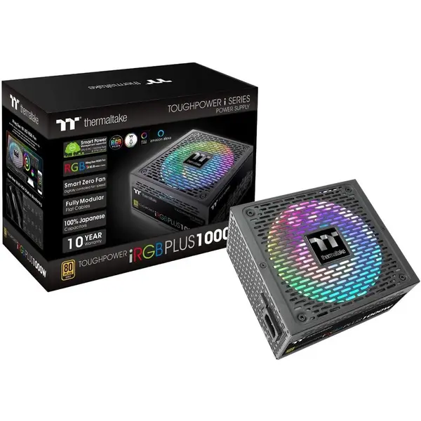 پاور thermaltake iRGB Plus 1000W GOLD Thermaltake Toughpower iRGB 1000W Plus Fully Modular Power Supply