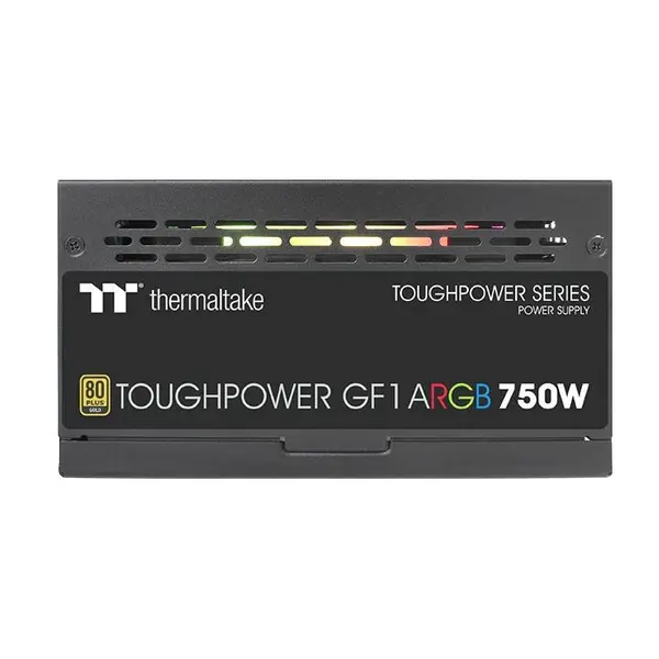منبع تغذیه ترمالتیک مدل Thermaltake TOUGHPOWER GF1 ARGB 750W GOLD Thermaltake Toughpower GF1 ARGB 750W Gold TT Premium Edition Fully Modular Power Supply