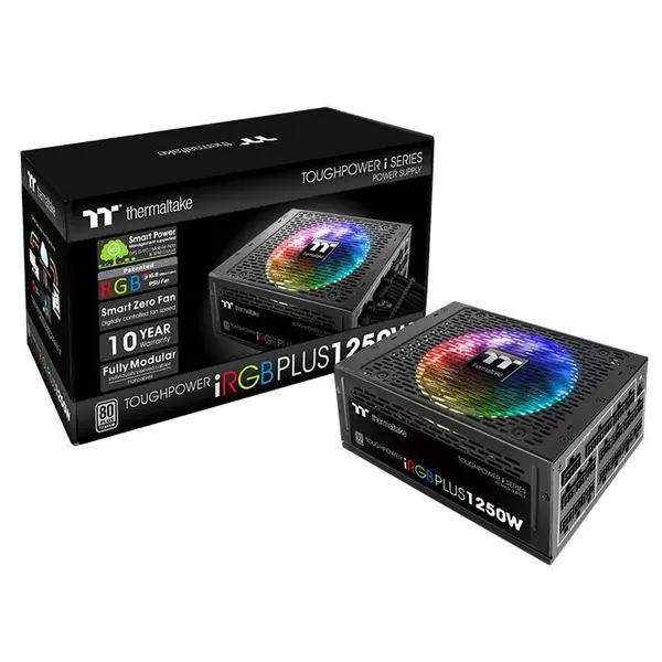پاور ترمالتیک مدل Toughpower iRGB PLUS با توان 1250 وات Thermaltake Toughpower iRGB PLUS 1250W Titanium-TT Premium Edition Power Supply - 3