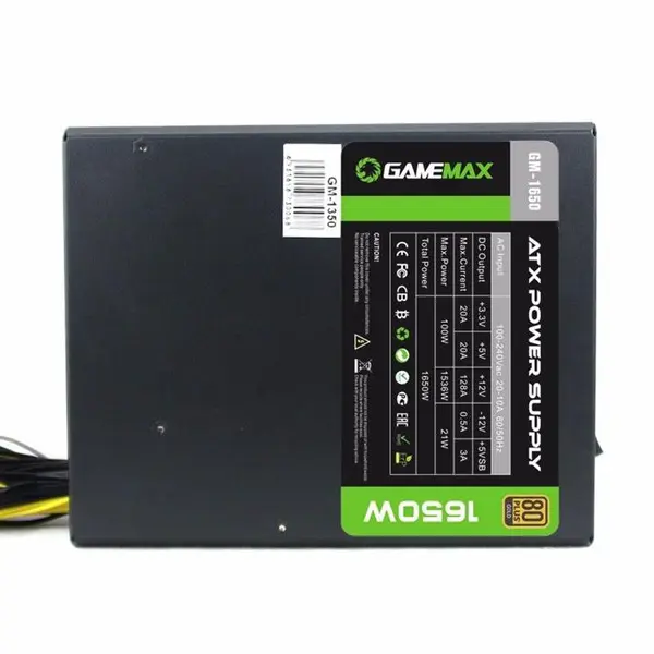 پاور ماینینگ گیم مکس مدل جی ام 1650 GM-1650 80Plus Gold BitCoin Mining Power Supply