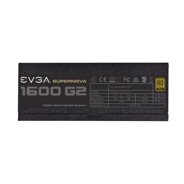 پاور ای وی جی ای مدل سوپرنوا جی 2 با توان 1600 وات EVGA SuperNOVA 1600 G2 Power Supply