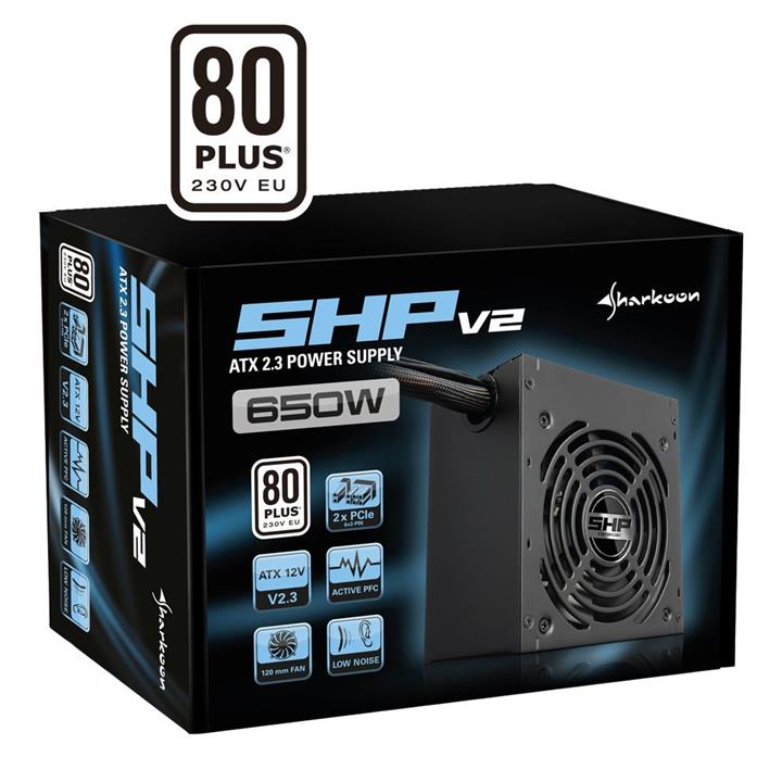 Sharkoon SHP V2 650W 80PLUS Power Supply