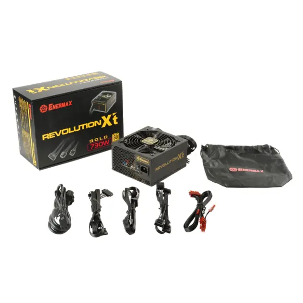 پاور انرمکس با توان 730 وات مدل روولوشن ایکس تی Enermax Revolution X’t 730W Power Supply