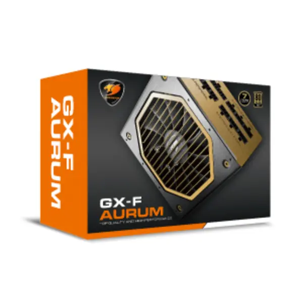 پاور 750 وات Cougar مدل GX-F AURUM 750W Cougar GXF AURUM 750W GOLD Full Modular Power Supply