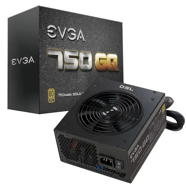 پاور ای وی جی ای مدل جی کیو با توان 750 وات EVGA 750 GQ 80Plus Gold Computer Power Supply