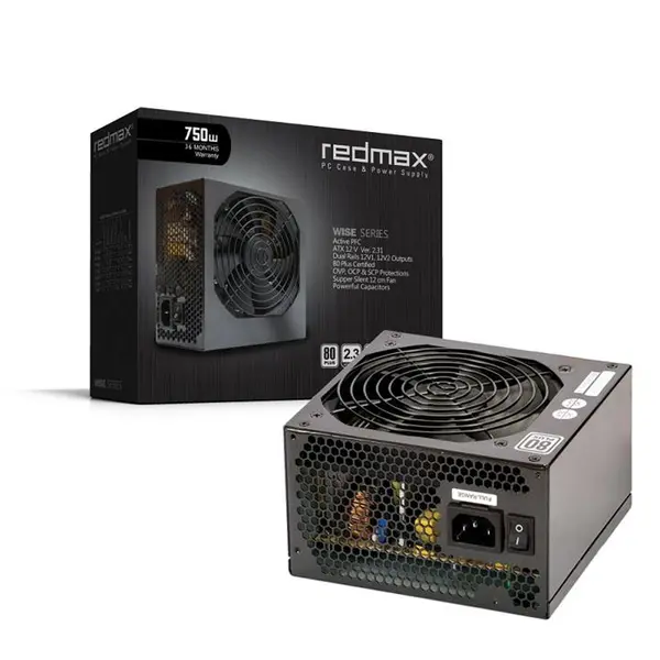 Redmax Pro Wise Series 80Plus Active PFC 750W Computer Power Supply