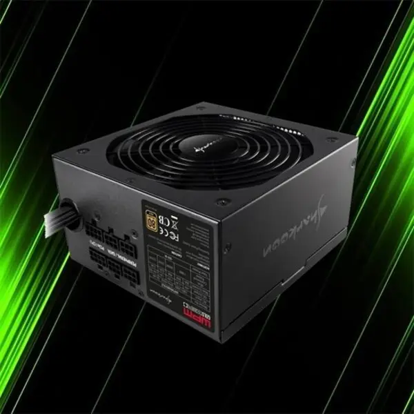 پاور 750 وات Sharkoon مدل WPM Gold ZERO SHARKOON WPM GOLD ZERO 750W POWER