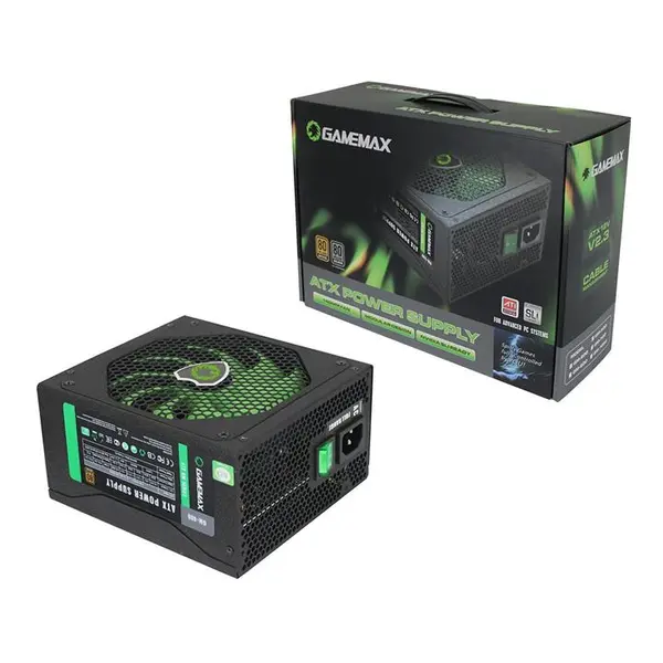 پاور نیمه ماژولار گیم مکس مدل جی ام 800 GM-800 80Plus Bronze Semi-Modular Power Supply