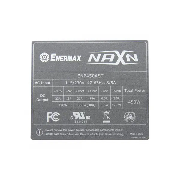 ENERMAX NAXN ENP450AST 450W ATX12V Power Supply