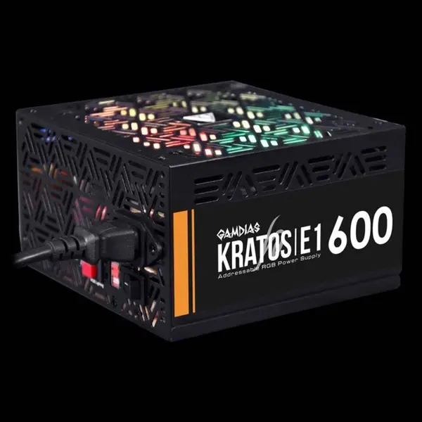 پاور گیمدیاس مدل KRATOS E1-600 توان 600 وات Gamdias KRATOS E1-600 Computer Power Supply