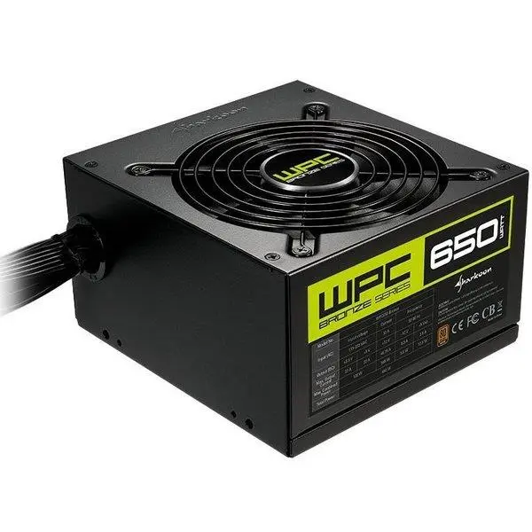 POWER Sharkoon WPC Bronze 650w پاور شارکون Power Sharkoon WPC 650 Bronze