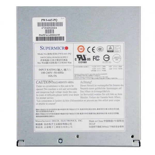 SUPERMICRO PWS-665-PQ POWER