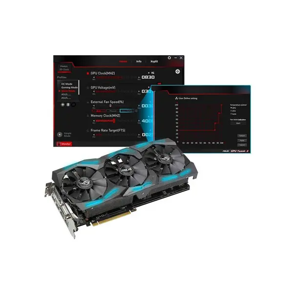 کارت گرافیک ایسوس مدل راگ استریکس آر ایکس 580 T8G گیمینگ با حافظه 8 گیگابایت ASUS ROG-STRIX-RX580-T8G-GAMING Graphics Card - 2