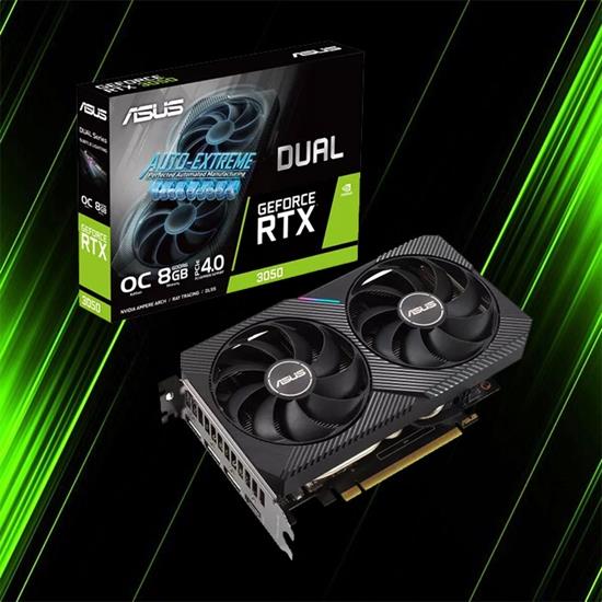 ASUS Dual GeForce RTX 3050 OC Edition 8GB GDDR6 Graphics Card