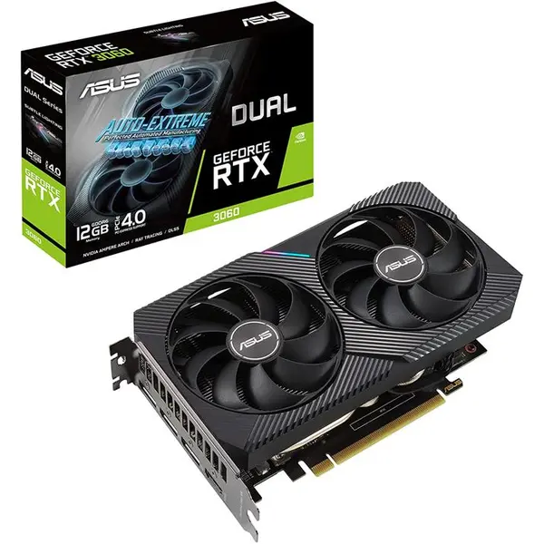 کارت گرافیک ASUS مدل ASUS Dual NVIDIA GeForce RTX 3060 V2 OC Edition 12GB GDDR6- زمان تحویل 2 تا 3 هفته کاری ASUS Dual GeForce RTX 3060 OC Edition 12GB Graphics Card