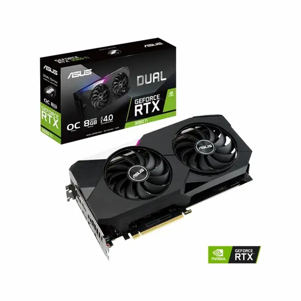 کارت گرافیک ایسوس ASUS Dual RTX 3060 TI O8G Graphics Card: Asus Dual RTX 3060 Ti OC 8GB - 5