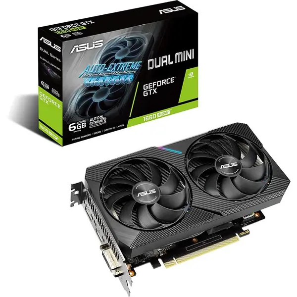 کارت گرافیک ASUS GTX1660 SUPER DUAL DDR6 OC 6GB VGA ASUS 6GB DUAL GTX1660 - 2