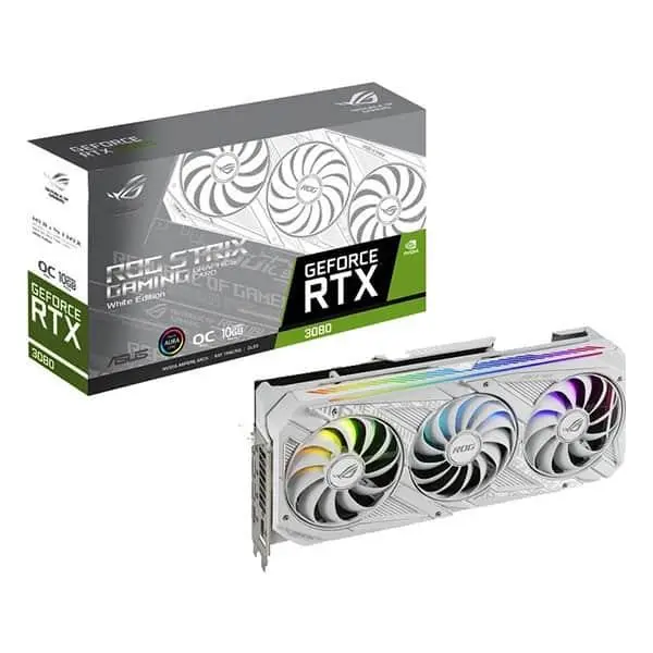 کارت گرافیک ASUS ROG STRIX RTX 3080 White OC Edition 10GB GDDR6X - 2