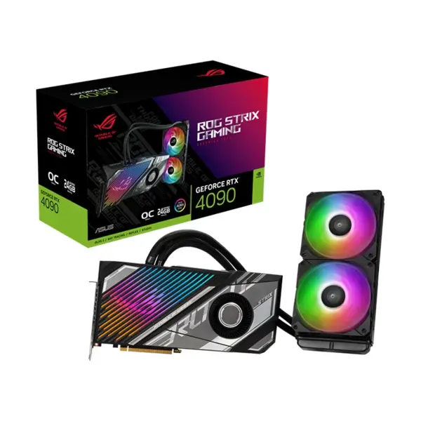 کارت گرافیک Asus ROG Strix LC GeForce RTX 4090 OC ASUS ROG Strix LC GeForce RTX 4090 OC Edition 24GB GDDR6X Graphics Card - 2