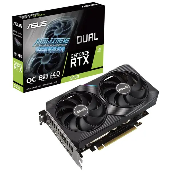 کارت گرافیک ایسوس مدل asus rtx 3050 8g dual oc اصلی