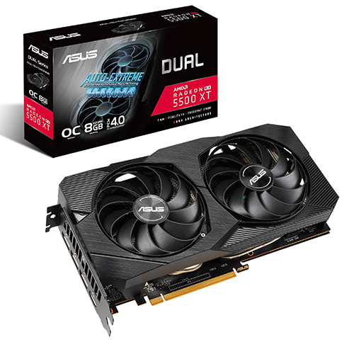 کارت گرافیک استوک ایسوس Asus RX5500 XT Dual 8GB