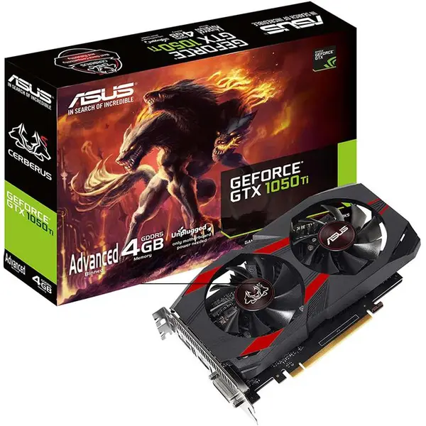 کارت گرافیک ایسوس مدل CERBERUS-GTX1050TI-O4G ASUS CERBERUS-GTX1050TI-O4G Graphics Card - 4
